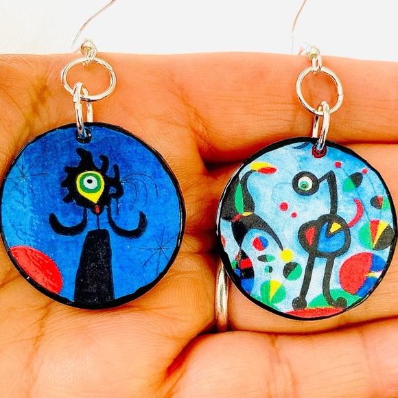 Joan Miro Inspired Earrings - Picture 14 of 14
